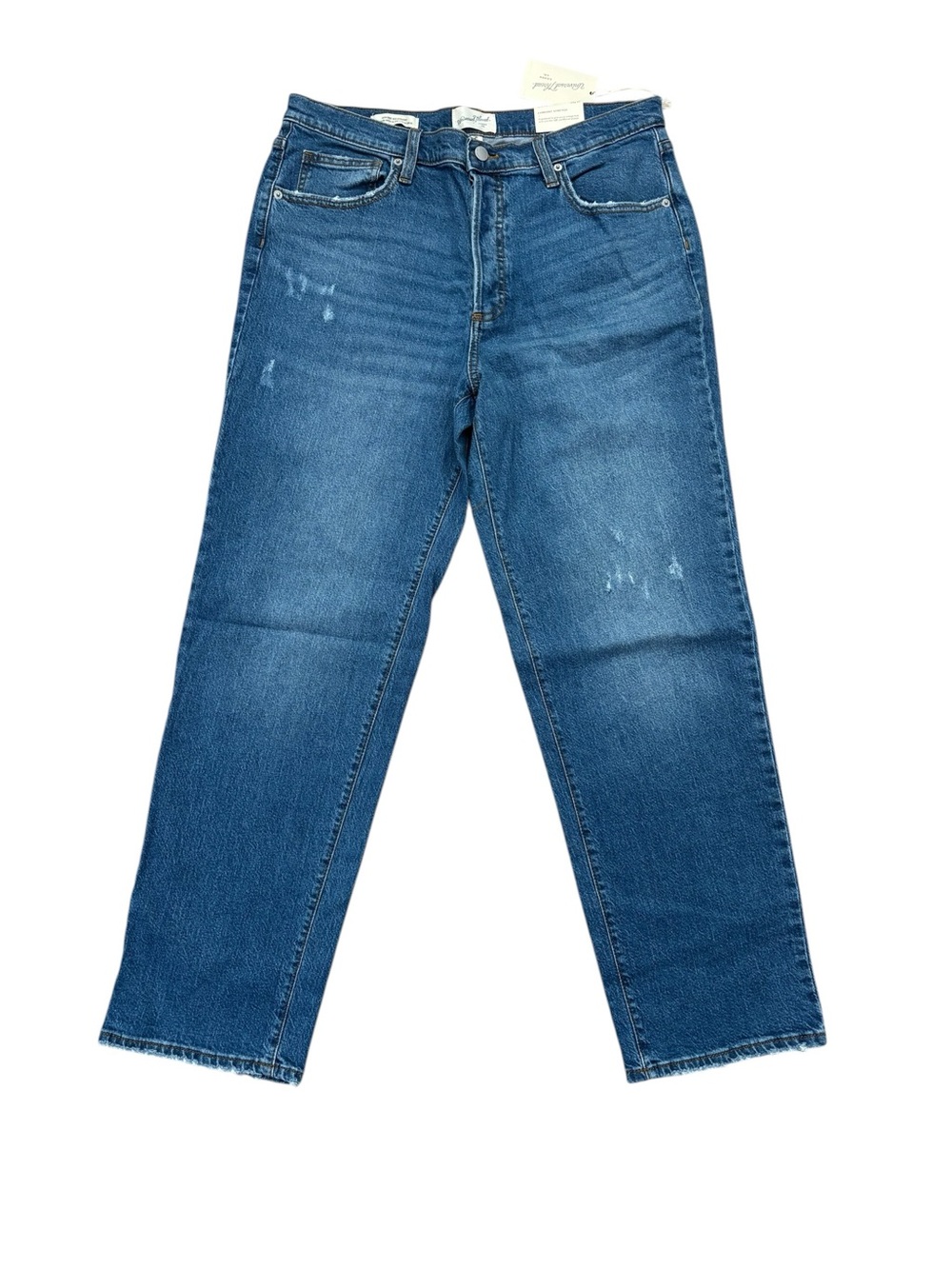 Universal Thread 90s Straight-Leg Jeans High-Rise Womens Size 14 Medium Wash